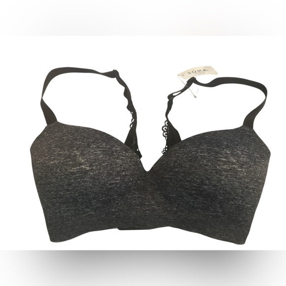 Soma Enbliss Luxe Wireless Bra 36DD Lace J-Hook Padded Cup NWT - Picture 1 of 6